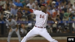 Foto de archivo de Aroldis Chapman.