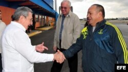 Raúl Castro recibe en La Habana al presidente de la Asamblea Nacional venezolana, Diosdado Cabello