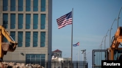 Vista de la Embajada de EEUU en La Habana. REUTERS/Alexandre Meneghini