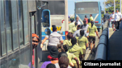 Reporta Cuba. Detenciones en La Habana, domingo 22 de febrero. Foto: Primavera Digital.