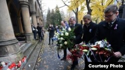 Homenaje en Praga por Revolución de Terciopelo