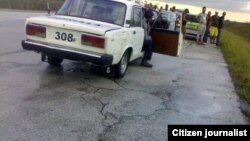 Escena de un accidente en la Autopista Nacional. (Archivo)