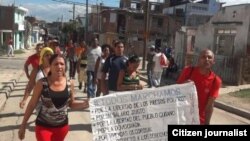 Marcha Santiago domingo 7 febrero Reporta Cuba Foto de Yriade Hdez