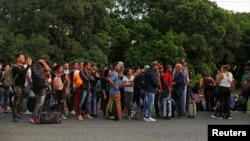 Migrantes cubanos en camino a EEUU.