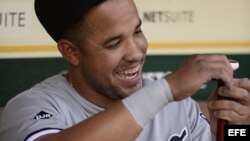 José Abreu, primera base de los Medias Blancas de Chicago.