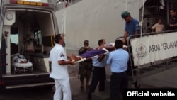 Rescate de balseros cubanos por la Armada mexicana. Archivo.