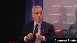 El amigo íntimo de Barack Obama y alcalde de Chicago, Rahm Emanuel.